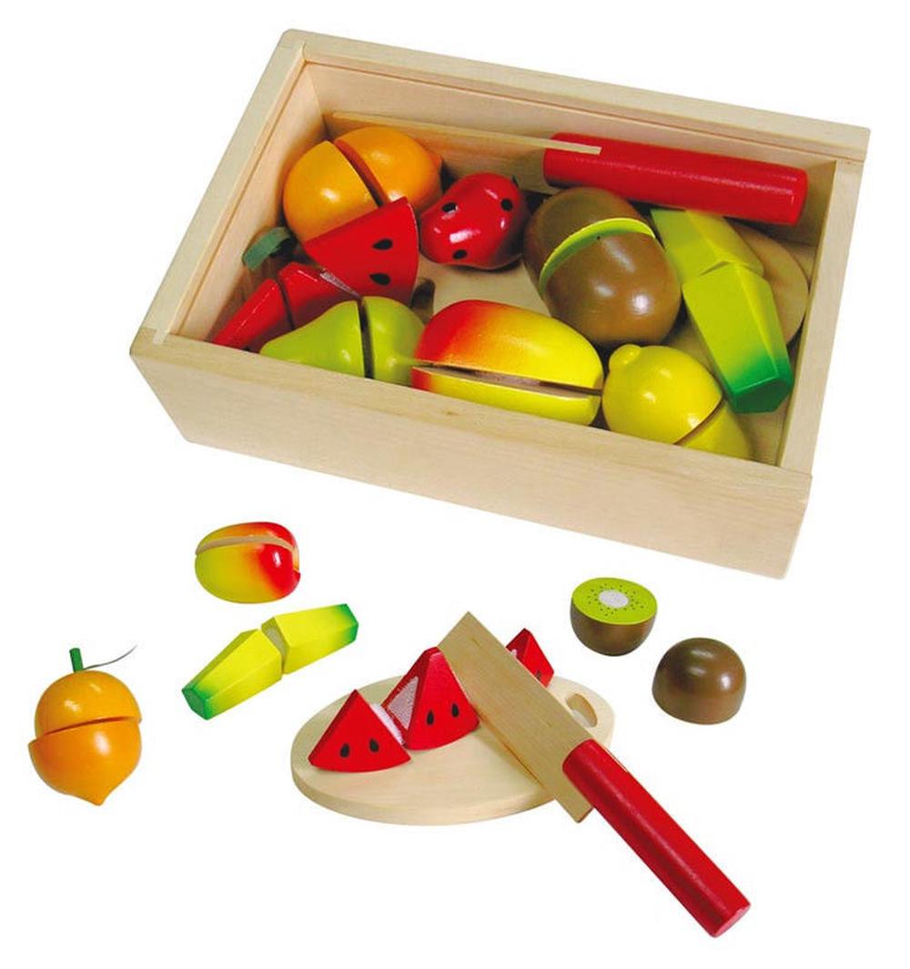 Wooden Cutting Fruit Box Play Set – Sensory Play Shop