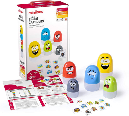 Miniland Educational - Emoti Capsules Playset for Kids