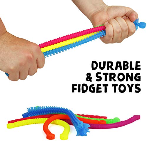 Textured 30cm Stretchy Strings Fidgets 6pk