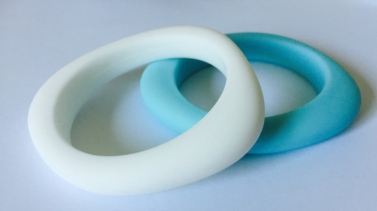 Jellystone Silicone Bangle- Light Blue