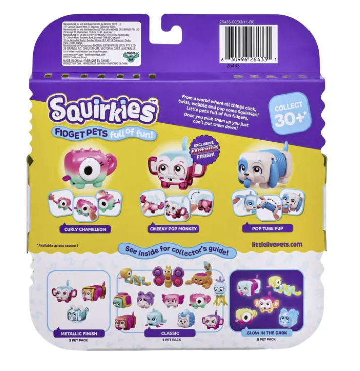 Little Live Pets Squirkies 3 Pack